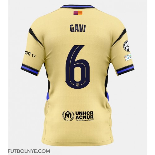 Camiseta Barcelona Paez Gavi #6 Visitante Equipación 2025-26 manga corta Camiseta Barcelona Paez Gavi #6 Visitante Equipación 2025-26 manga corta